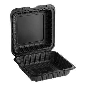 Picture of 9x6x3 1 Compartment Black Mineral Filled