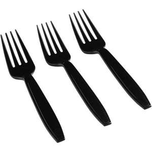 Picture of Forks Medium Weight Black Bulk