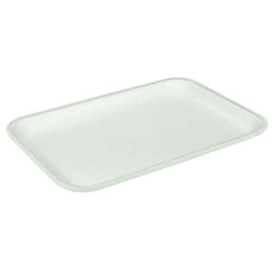 Picture of 9x6x3 1 Compartment White Foam Tray