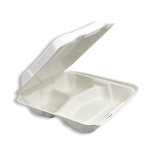 Picture of 9x9x3 3 Compartment Bagasse